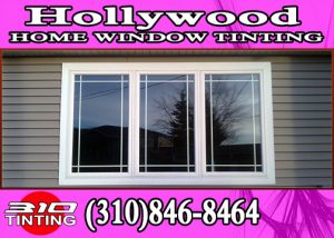 Hollywood window tinting on flat glass